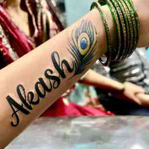 Lovely infinity name Tattoo done by Akash Chandani  I hope u guys like  this too 